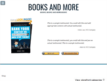 Tablet Screenshot of booksandmore.us
